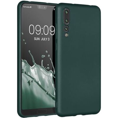 kwmobile Carcasa Compatible con Huawei P20 Pro Funda Funda Ultrafina de TPU con Bordes elevados petróleo Metalizado kwmobile Carcasa Compatible con Huawei P20 Pro Funda Funda Ultrafina de TPU con Bordes elevados petróleo Metalizado