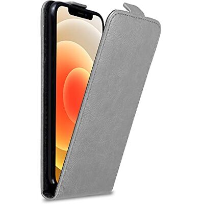 Cadorabo Funda para Apple iPhone 12 Mini in Gris Titanio Cubierta Proteccíon Estilo Flip con Cierre Magnético Etui Case Cover Carcasa Cadorabo Funda para Apple iPhone 12 Mini in Gris Titanio Cubierta Proteccíon Estilo Flip con Cierre Magnético Etui Case Cover Carcasa