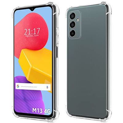 Tumundosmartphone Funda Silicona Antigolpes Transparente para Samsung Galaxy M13 4G Tumundosmartphone Funda Silicona Antigolpes Transparente para Samsung Galaxy M13 4G
