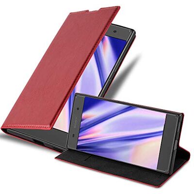 Cadorabo Funda Libro para Sony Xperia XA en Rojo Manzana Cubierta Proteccíon con Cierre Magnético, Tarjetero y Función de Suporte Etui Case Cover Carcasa Cadorabo Funda Libro para Sony Xperia XA en Rojo Manzana Cubierta Proteccíon con Cierre Magnético, Tarjetero y Función de Suporte Etui Case Cover Carcasa