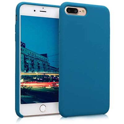 kwmobile Carcasa Compatible con Apple iPhone 7 Plus/iPhone 8 Plus Funda Case TPU y Silicona antigolpes Apto Carga inalámbrica petróleo kwmobile Carcasa Compatible con Apple iPhone 7 Plus/iPhone 8 Plus Funda Case TPU y Silicona antigolpes Apto Carga inalámbrica petróleo