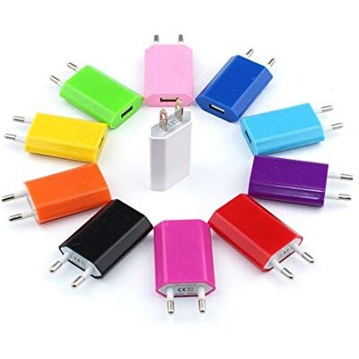Shot Case Adaptador USB Enchufe Pared para iPhone X Sector 1 Puerto Corriente AC Cargador Blanco Shot Case Adaptador USB Enchufe Pared para iPhone X Sector 1 Puerto Corriente AC Cargador Blanco