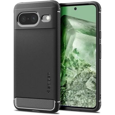 Spigen Funda Rugged Armor Compatible con Google Pixel 8 Negro Mate Negro mate Spigen Funda Rugged Armor Compatible con Google Pixel 8 Negro Mate Negro mate