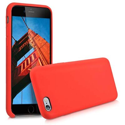 kwmobile Carcasa Compatible con Apple iPhone 6 / 6S Funda Case TPU y Silicona antigolpes Apto Carga inalámbrica Rojo kwmobile Carcasa Compatible con Apple iPhone 6 / 6S Funda Case TPU y Silicona antigolpes Apto Carga inalámbrica Rojo