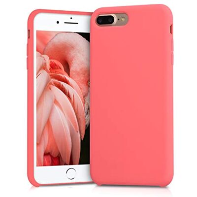 kwmobile Carcasa Compatible con Apple iPhone 7 Plus/iPhone 8 Plus Funda Case TPU y Silicona antigolpes Apto Carga inalámbrica Coral neón kwmobile Carcasa Compatible con Apple iPhone 7 Plus/iPhone 8 Plus Funda Case TPU y Silicona antigolpes Apto Carga inalámbrica Coral neón