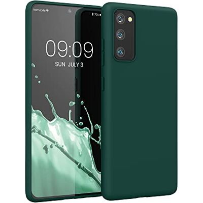 kwmobile Funda para Samsung Galaxy S20 FE Carcasa Ultrafina de TPU y Silicona con Bordes elevados anticaídas Verde Cian kwmobile Funda para Samsung Galaxy S20 FE Carcasa Ultrafina de TPU y Silicona con Bordes elevados anticaídas Verde Cian