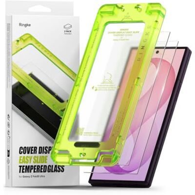 Ringke para Protector Pantalla Frontal Samsung Galaxy Z Fold 8 Ultra Cover Display Easy Slide Tempered Glass, 2 Unidades, Fácil de Instalar, Protector de Pantalla Externa Ringke para Protector Pantalla Frontal Samsung Galaxy Z Fold 8 Ultra Cover Display Easy Slide Tempered Glass, 2 Unidades, Fácil de Instalar, Protector de Pantalla Externa