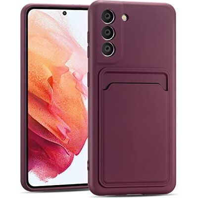 Verco Silicona Funda Compatible con Samsung Galaxy S21 FE Case, Carcasa de Prueba de Golpes con Ranura para Tarjetas para Samsung S21 FE 5G, Púrpura Verco Silicona Funda Compatible con Samsung Galaxy S21 FE Case, Carcasa de Prueba de Golpes con Ranura para Tarjetas para Samsung S21 FE 5G, Púrpura