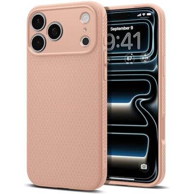 Spigen Funda Liquid Air para iPhone 17 Pro MAX Rosa Titanium Spigen Funda Liquid Air para iPhone 17 Pro MAX Rosa Titanium