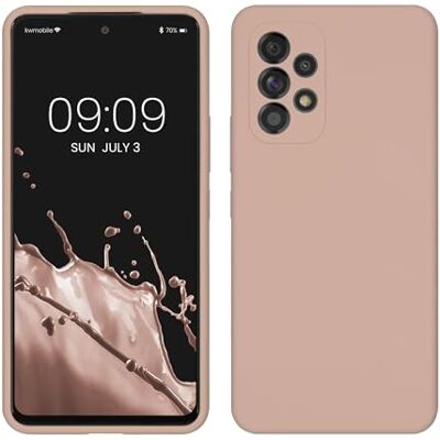 kwmobile Carcasa Compatible con Samsung Galaxy A53 5G Funda Case TPU y Silicona antigolpes Apto Carga inalámbrica Rosa Palo kwmobile Carcasa Compatible con Samsung Galaxy A53 5G Funda Case TPU y Silicona antigolpes Apto Carga inalámbrica Rosa Palo