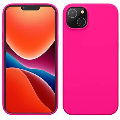 kwmobile Carcasa para iPhone 14 Plus Funda Case TPU y Silicona para Smartphone con Interior de Microfibra Suave Protector antigolpes para móvil Apto Carga inalámbrica Rosa neón kwmobile Carcasa para iPhone 14 Plus Funda Case TPU y Silicona para Smartphone con Interior de Microfibra Suave Protector antigolpes para móvil Apto Carga inalámbrica Rosa neón