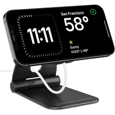 Spigen mag Fit S diseñado para MagSafe Charger (2020-2023) Pad Stand Compatible con los Modelos iPhone 17/16/15/14/13/12, AirPods Pro 3/2/1, AirPods 4 Soporte de Carga Negro Spigen mag Fit S diseñado para MagSafe Charger (2020-2023) Pad Stand Compatible con los Modelos iPhone 17/16/15/14/13/12, AirPods Pro 3/2/1, AirPods 4 Soporte de Carga Negro