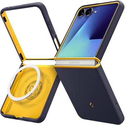 Spigen Funda Nano Pop MagFit para Samsung Samsung Galaxy Z Flip 7 Compatible con MagSafe, Blueberry Navy Spigen Funda Nano Pop MagFit para Samsung Samsung Galaxy Z Flip 7 Compatible con MagSafe, Blueberry Navy