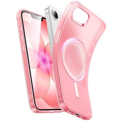ESR Funda para iPhone 17e/iPhone 16e, Funda de Silicona Transparente con MagSafe, Carcasa Fina a Prueba de Golpes, Funda de TPU Transparente Fina antiamarilleo, Serie Zero, Rojo ESR Funda para iPhone 17e/iPhone 16e, Funda de Silicona Transparente con MagSafe, Carcasa Fina a Prueba de Golpes, Funda de TPU Transparente Fina antiamarilleo, Serie Zero, Rojo