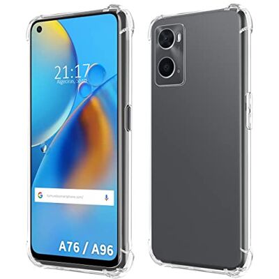 Tumundosmartphone Funda Silicona Antigolpes Transparente para Oppo A76 / A96 Tumundosmartphone Funda Silicona Antigolpes Transparente para Oppo A76 / A96