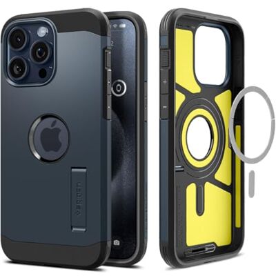 Spigen Funda Tough Armor MagFit para iPhone 15 Pro MAX Spigen Funda Tough Armor MagFit para iPhone 15 Pro MAX