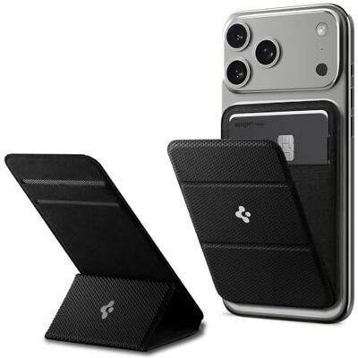 Spigen Smart Fold MagFit Cartera 2Tarjetas Soporte para MagSafe & Pixelsnap Tarjetero plegable con fácil acceso a tarjetas, perfil delgado y formato compacto para el día a día Negro Spigen Smart Fold MagFit Cartera 2Tarjetas Soporte para MagSafe & Pixelsnap Tarjetero plegable con fácil acceso a tarjetas, perfil delgado y formato compacto para el día a día Negro