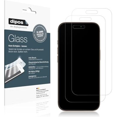 dipos 2x Protector de Pantalla 9H mate para Apple iPhone 16 Pro Max dipos 2x Protector de Pantalla 9H mate para Apple iPhone 16 Pro Max