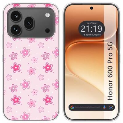 Tumundosmartphone Funda Silicona para Huawei Honor 600 Pro 5G diseño Flores Dibujos Tumundosmartphone Funda Silicona para Huawei Honor 600 Pro 5G diseño Flores Dibujos