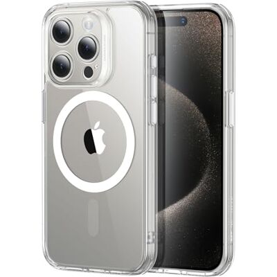 ESR Set Funda para iPhone 15 Pro MAX (5 en 1), Funda Mate Translúcida con Protector de Pantalla y Protectores Lentes, Compatible con MagSafe, Protección Grado Militar, Transparente Esmerilado ESR Set Funda para iPhone 15 Pro MAX (5 en 1), Funda Mate Translúcida con Protector de Pantalla y Protectores Lentes, Compatible con MagSafe, Protección Grado Militar, Transparente Esmerilado