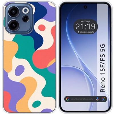 Tumundosmartphone Funda Silicona para OPPO Reno 15 FS / 15FS 5G diseño Splash 01 Dibujos Tumundosmartphone Funda Silicona para OPPO Reno 15 FS / 15FS 5G diseño Splash 01 Dibujos