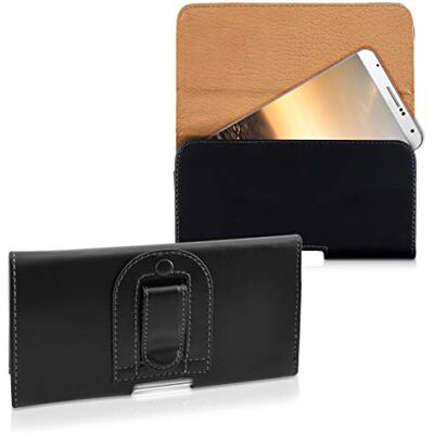 kwmobile Funda para L 6,5" Carcasa con Clip de cinturón Cover de Cuero sintético 16.2 x 8.5 CM kwmobile Funda para L 6,5" Carcasa con Clip de cinturón Cover de Cuero sintético 16.2 x 8.5 CM
