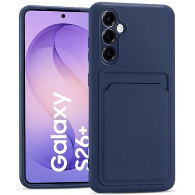 Verco Funda para Samsung Galaxy S26+ Carcasa de Silicona, Funda para Teléfono Móvil con Tarjetero Funda Delgada para Samsung S26 Plus 5G Funda Azul Verco Funda para Samsung Galaxy S26+ Carcasa de Silicona, Funda para Teléfono Móvil con Tarjetero Funda Delgada para Samsung S26 Plus 5G Funda Azul