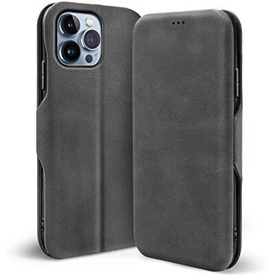 Verco para iPhone 15 Pro Funda Tipo Libro Shell, Funda Business Fina con Cierre magnético y Ranura para Tarjetas, Compatible con iPhone 15 Pro (6,1 Pulgadas), Gris Verco para iPhone 15 Pro Funda Tipo Libro Shell, Funda Business Fina con Cierre magnético y Ranura para Tarjetas, Compatible con iPhone 15 Pro (6,1 Pulgadas), Gris