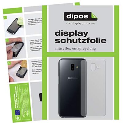 dipos 2x Protectores mate para Samsung Galaxy J6 Plus 2018 Trasera Antirreflejos, anti-reflectante, ajuste perfecto, antiarañazos, sin burbujas, compatible con huellas dactilares, autoadhesivo dipos 2x Protectores mate para Samsung Galaxy J6 Plus 2018 Trasera Antirreflejos, anti-reflectante, ajuste perfecto, antiarañazos, sin burbujas, compatible con huellas dactilares, autoadhesivo