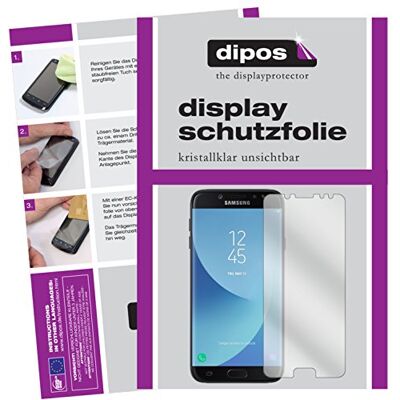 dipos 2x Protector de Pantalla claro para Samsung Galaxy J7 Pro Transparente, ajuste perfecto, antiarañazos, sin burbujas, apto para fundas, compatible con huellas dactilares, autoadhesivo dipos 2x Protector de Pantalla claro para Samsung Galaxy J7 Pro Transparente, ajuste perfecto, antiarañazos, sin burbujas, apto para fundas, compatible con huellas dactilares, autoadhesivo