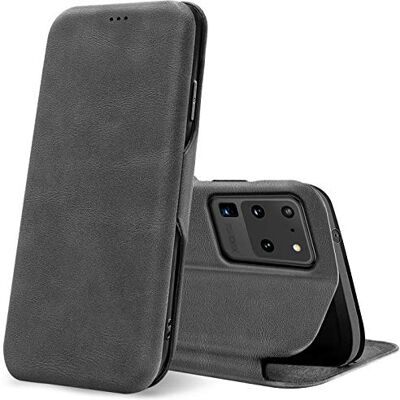 Verco para Samsung Galaxy S20 Ultra Funda Tipo Libro Shell, Funda Business Fina con Cierre magnético y Ranura para Tarjetas, Compatible con Samsung Galaxy S20 Ultra (6,9 Pulgadas), Gris Verco para Samsung Galaxy S20 Ultra Funda Tipo Libro Shell, Funda Business Fina con Cierre magnético y Ranura para Tarjetas, Compatible con Samsung Galaxy S20 Ultra (6,9 Pulgadas), Gris