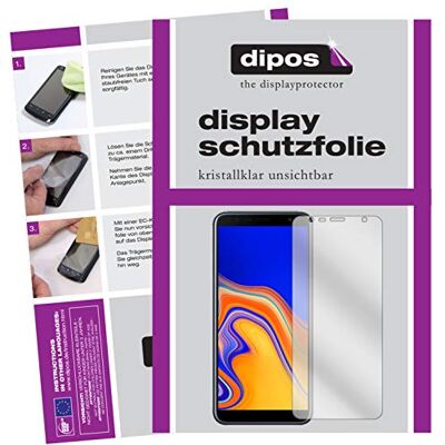 dipos 6x Protector de Pantalla claro para Samsung Galaxy J6 Plus (2018) 3x delantera + 3x trasera, Transparente, ajuste perfecto, antiarañazos, sin burbujas, apto para fundas dipos 6x Protector de Pantalla claro para Samsung Galaxy J6 Plus (2018) 3x delantera + 3x trasera, Transparente, ajuste perfecto, antiarañazos, sin burbujas, apto para fundas