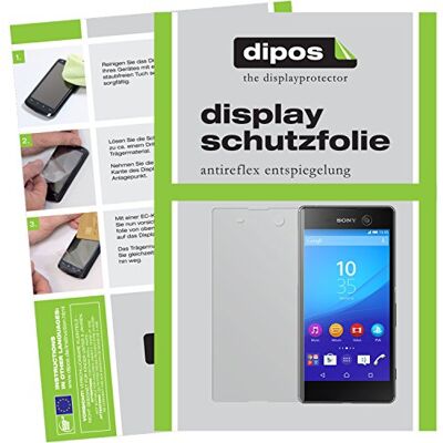 dipos 6x Protector de Pantalla mate para Sony Xperia M5 3x delantera + 3x trasera, Antirreflejos, anti-reflectante, ajuste perfecto, antiarañazos, sin burbujas dipos 6x Protector de Pantalla mate para Sony Xperia M5 3x delantera + 3x trasera, Antirreflejos, anti-reflectante, ajuste perfecto, antiarañazos, sin burbujas