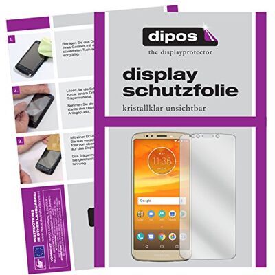 dipos 6x Protector de Pantalla claro para Motorola Moto E5 Plus 3x delantera + 3x trasera, Transparente, ajuste perfecto, antiarañazos, sin burbujas, apto para fundas dipos 6x Protector de Pantalla claro para Motorola Moto E5 Plus 3x delantera + 3x trasera, Transparente, ajuste perfecto, antiarañazos, sin burbujas, apto para fundas