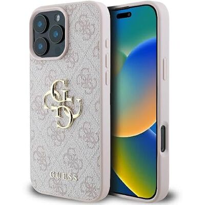 Funda rosa Guess para iPhone 16 Pro Max 6.9 con logo 4G - Carcasa Funda rosa Guess para iPhone 16 Pro Max 6.9 con logo 4G - Carcasa