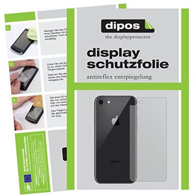 dipos 6x Protector de Pantalla mate para Apple iPhone 8 Rückseite Antirreflejos, anti-reflectante, ajuste perfecto, antiarañazos, sin burbujas, compatible con huellas dactilares, autoadhesivo dipos 6x Protector de Pantalla mate para Apple iPhone 8 Rückseite Antirreflejos, anti-reflectante, ajuste perfecto, antiarañazos, sin burbujas, compatible con huellas dactilares, autoadhesivo