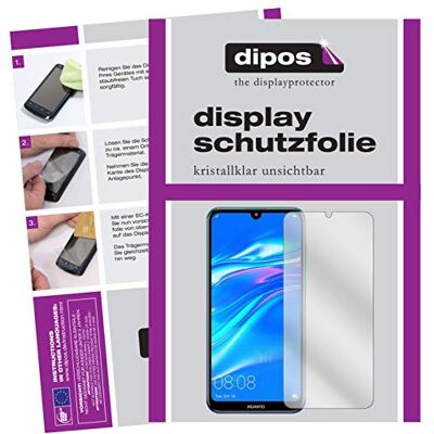 dipos 4x Protector de Pantalla claro para Huawei Y7 Pro (2019) 2x delantera + 2x trasera, Transparente, ajuste perfecto, antiarañazos, sin burbujas, apto para fundas dipos 4x Protector de Pantalla claro para Huawei Y7 Pro (2019) 2x delantera + 2x trasera, Transparente, ajuste perfecto, antiarañazos, sin burbujas, apto para fundas