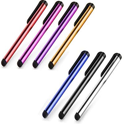 Shot Case Lápiz capacitivo para iPhone SE 2020 (aluminio), diseño de tableta de escritura universal (5 unidades), color rosa Shot Case Lápiz capacitivo para iPhone SE 2020 (aluminio), diseño de tableta de escritura universal (5 unidades), color rosa