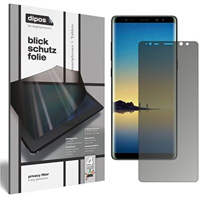 dipos Protector de Pantalla Antiespía para Samsung Galaxy Note 8 Película protectora mate, filtro de privacidad 4 vías, ajuste perfecto, antiarañazos, sin burbujas, autoadhesivo dipos Protector de Pantalla Antiespía para Samsung Galaxy Note 8 Película protectora mate, filtro de privacidad 4 vías, ajuste perfecto, antiarañazos, sin burbujas, autoadhesivo