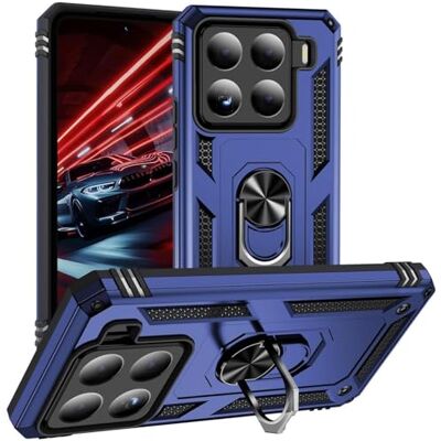 Verco Funda híbrida para Xiaomi 15, funda para teléfono móvil, color azul Resistente a los golpes, soporte magnético giratorio de 360°, funda protectora Armor Shield, soporte para anillo de dedo Verco Funda híbrida para Xiaomi 15, funda para teléfono móvil, color azul Resistente a los golpes, soporte magnético giratorio de 360°, funda protectora Armor Shield, soporte para anillo de dedo