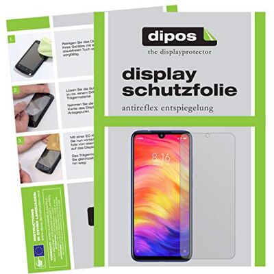 dipos 4x Protector de Pantalla mate para Xiaomi Redmi Note 7 Pro 2x delantera + 2x trasera, Antirreflejos, anti-reflectante, ajuste perfecto, antiarañazos, sin burbujas dipos 4x Protector de Pantalla mate para Xiaomi Redmi Note 7 Pro 2x delantera + 2x trasera, Antirreflejos, anti-reflectante, ajuste perfecto, antiarañazos, sin burbujas