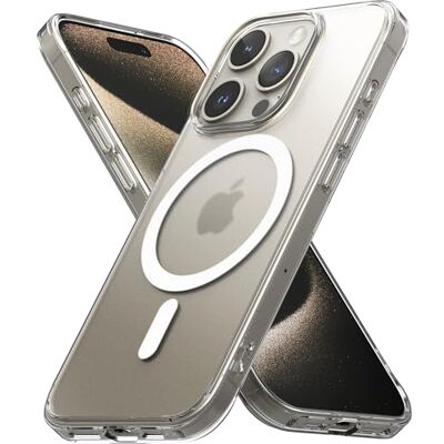 Ringke Fusion Compatible con Funda iPhone 15 Pro y Compatible con MagSafe, Resistente al Aceite y la Suciedad, Revestimiento UV para Rayaduras y Resistente a la Decoloración Magnetic Matte Clear Ringke Fusion Compatible con Funda iPhone 15 Pro y Compatible con MagSafe, Resistente al Aceite y la Suciedad, Revestimiento UV para Rayaduras y Resistente a la Decoloración Magnetic Matte Clear