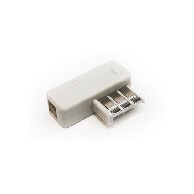 Geemarc Enchufe telefónico a RJ11, Adaptador telefónico con Conector RJ11, Apto para Francia, Conector T Blanco Geemarc Enchufe telefónico a RJ11, Adaptador telefónico con Conector RJ11, Apto para Francia, Conector T Blanco