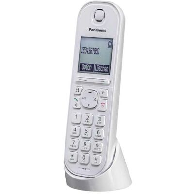 Panasonic Teléfono IP DECT KX-TGQ200GW (inalámbrico, compatible con Cat-iq 2.0, modo manos libres, bloqueo de llamadas, Eco-Plus, teléfono digital) blanco Panasonic Teléfono IP DECT KX-TGQ200GW (inalámbrico, compatible con Cat-iq 2.0, modo manos libres, bloqueo de llamadas, Eco-Plus, teléfono digital) blanco