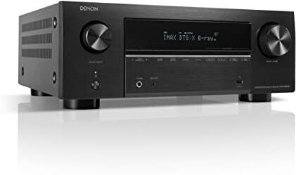 Denon AVC-X3800H Receptor AV de 9.4 Canales, Amplificador con Auro-3D, Dolby Atmos, DTS:X, 6 "8K entradas y 3 Salidas, Bluetooth, AirPlay 2, HEOS Multiroom, Compatible con Alexa, Negro