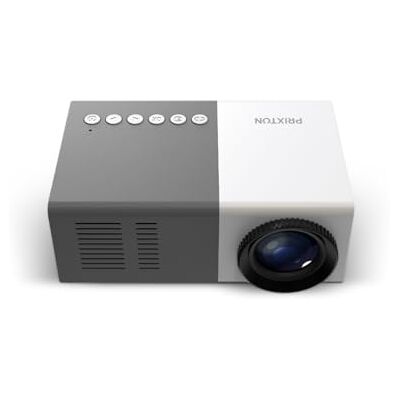 PRIXTON Cinema Mini Gris Proyector Mini 900 Lúmenes, Conexión HDMI, USB, MicroSD, Aux in, AV in, Altavoces Integrados y Mando a Distancia Incluido, Gris (Reacondicionado) PRIXTON Cinema Mini Gris Proyector Mini 900 Lúmenes, Conexión HDMI, USB, MicroSD, Aux in, AV in, Altavoces Integrados y Mando a Distancia Incluido, Gris (Reacondicionado)