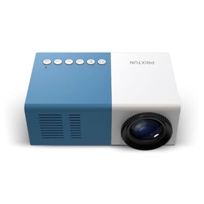 PRIXTON Cinema Mini Azul Proyector Mini 900 Lúmenes, Conexión HDMI, USB, MicroSD, Aux in, AV in, Altavoces Integrados y Mando a Distancia Incluido, Azul (Reacondicionado) PRIXTON Cinema Mini Azul Proyector Mini 900 Lúmenes, Conexión HDMI, USB, MicroSD, Aux in, AV in, Altavoces Integrados y Mando a Distancia Incluido, Azul (Reacondicionado)