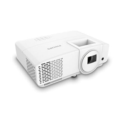 Philips , Propix 860 Proyector LED profesional DLP, corrección de imagen avanzada, 1920 x 1080 píxeles, Full HD, altavoces internos con 5 W, lúmenes: 2600 ANSI, blanco Philips , Propix 860 Proyector LED profesional DLP, corrección de imagen avanzada, 1920 x 1080 píxeles, Full HD, altavoces internos con 5 W, lúmenes: 2600 ANSI, blanco