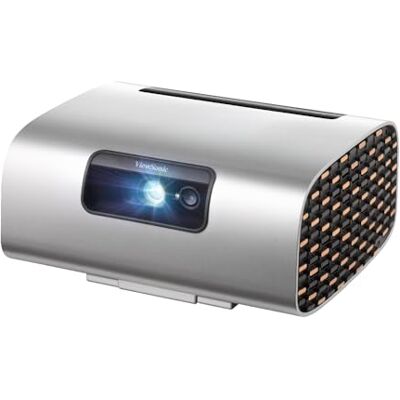 ViewSonic Proyector inteligente láser RGB portátil M10 con altavoz Harman Kardon, color plateado ViewSonic Proyector inteligente láser RGB portátil M10 con altavoz Harman Kardon, color plateado