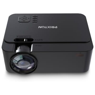 PRIXTON Goya Proyector 2.800 Lumens, 2 Altavoces, Mando Distancia, 50.000H, VGA, 2xHDMI, USB2.0, MicroSD y AV, Negro (Reacondicionado) PRIXTON Goya Proyector 2.800 Lumens, 2 Altavoces, Mando Distancia, 50.000H, VGA, 2xHDMI, USB2.0, MicroSD y AV, Negro (Reacondicionado)